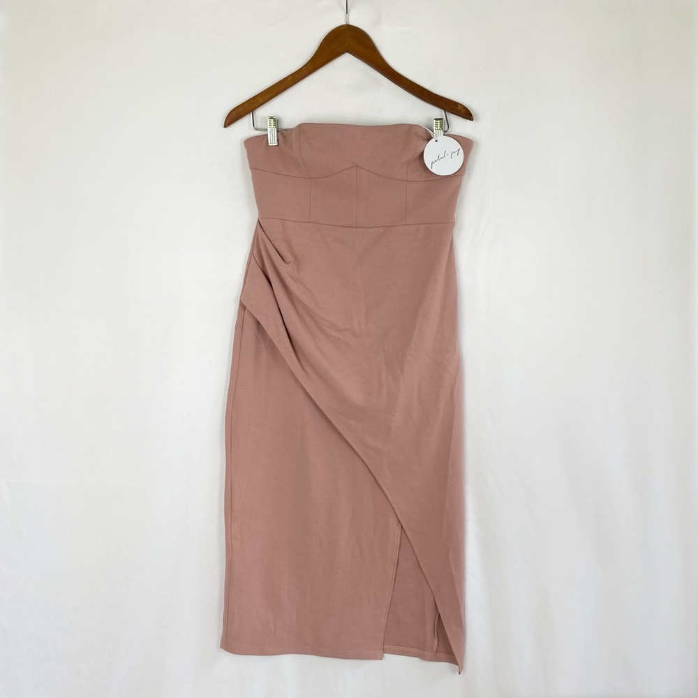 Petal & Pup NWT Blush Nerene Strapless MIDI Dress Size‎ Large Party Cocktail